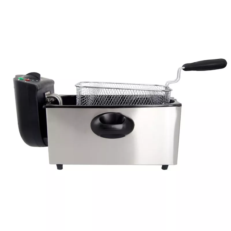 Fritteuse ESPERANZA FALAFEL Single 3 L — Edelstahlbehälter, 2200 W, einstellbarer Thermostat