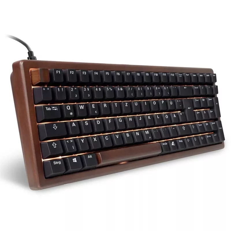 Sharkoon SGK50 S2 Tastatur Home USB QWERTZ German Wood
