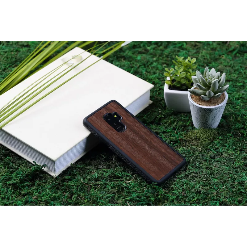 Smartphone-Hülle Mann und Holz für Galaxy S9 Plus, Koala-Muster, schwarz