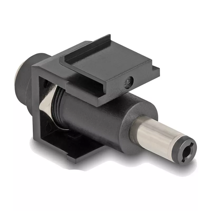 DeLOCK Keystone-Modul DC 5,5 x 2,1 mm Buchse auf Stecker schwarz