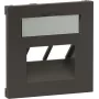 Abdeckplatte Legrand SEANO für 2x RJ45-Datendosen, anthrazit (765459)