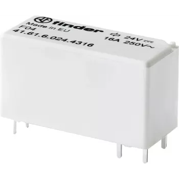 Finder PCB-Relais 24 V/DC 16 A 1 Schließer 41.61.6.024.4316 1 Stück (41.61.6.024.4316)