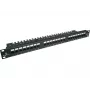 Patch-Panel Alantec PK001 24-Port UTP Cat.6 1U 19 Zoll – 24x RJ45, U/UTP (UTP), schwarz