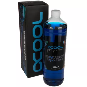 Alphacool Eiswasser Crystal Blau, 1000ml Fertigmischung Kühlflüssigkeit - Blau