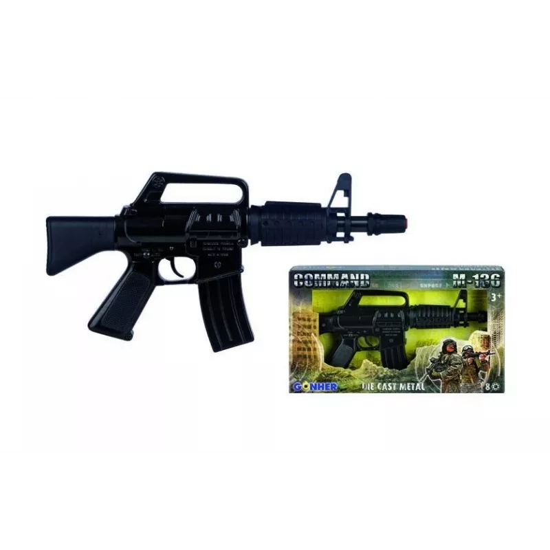 Spielzeug-Maschinengewehr Pulio Modell 155136/6 Metallkonstruktion GONHER 136/6