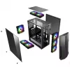PC-Gehäuse Xilence Performance C XILENT BLADE X512.RGB Midi Tower Schwarz