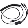 Honeywell - Tastaturweiche / Netzwerkkabel - RJ-45 (M) - PS/2, 6-polig, Netzteil - 3,0m - aufgespult - Schwarz (CBL-720-300-C00)