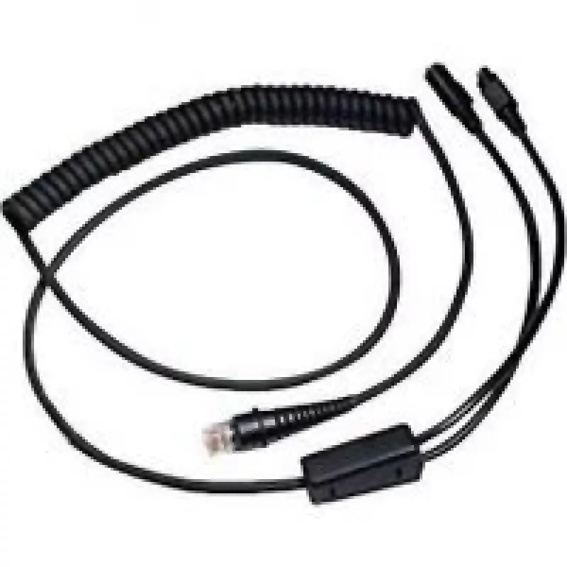 Honeywell - Tastaturweiche / Netzwerkkabel - RJ-45 (M) - PS/2, 6-polig, Netzteil - 3,0m - aufgespult - Schwarz (CBL-720-300-C00)