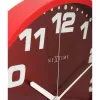 NeXtime Uhr 3053ro Dash Red, Ø35 cm, Wand, Rot/Silber