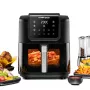 Heißluftfritteuse Rommelsbacher FRH 1700 Single 8 L Standgerät 1700 W mit 10 Programmen und LED-Anzeige