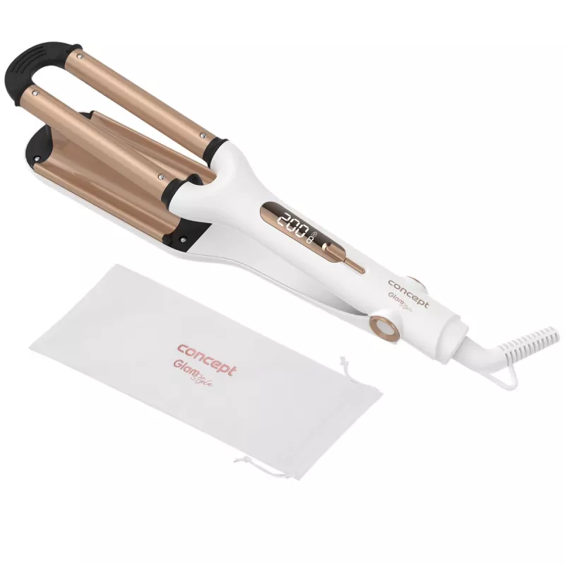 Lockenstab Concept GLAM Style KT2140 — 100 W, 120–200 °C, 9 Hitzestufen, 1,8 m drehbares Kabel, gold