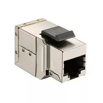 Geschirmter Cat6 Keystone Inline-Kuppler 8er-Set, EQUIP — Flache Bauweise, RJ-45, 17×35,5×24,4 mm, silber