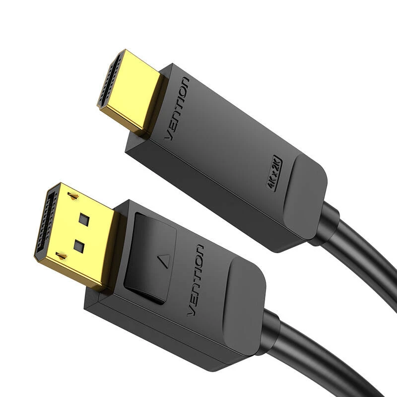 DisplayPort-auf-HDMI-Kabeladapter Vention HAGBH, 2 m, schwarz, 7 mm Durchmesser