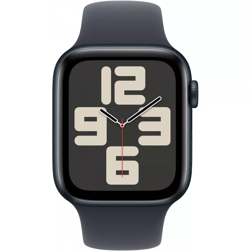 Apple Watch SE GPS + Cellular 44mm Mitternacht Aluminiumgehäuse mit Mitternacht Sportarmband – M/L (MXGM3QF/A)