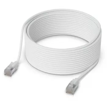 Netzwerkkabel Ubiquiti UACC-Cable-Patch-EL-C6A-15M-W RJ-45 Cat6a 15m Transparent Weiß