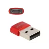 Delock - USB-Adapter - USB (M) zu 24 pin USB-C (W) - USB2.0 3 A - Rot (60050)