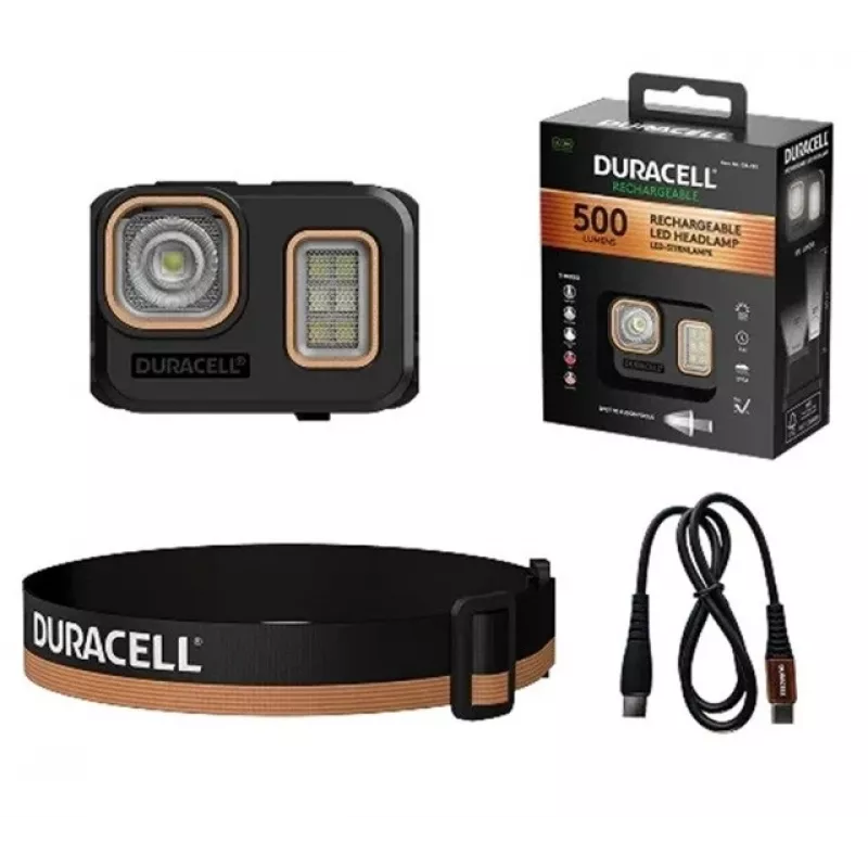 Duracell DH500R Stirnlampe schwarz, orange