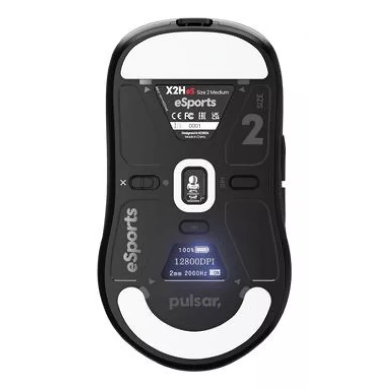 Maus USB optisch kabellos X2H V3/MEDIUM Schwarz PX2H3ES21 Pulsar