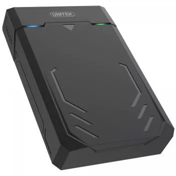 HDD/SSD-Gehäuse Unitek Y-3035 — 2,5/3,5 Zoll SATA, USB 3.2 Gen 1 (USB Typ-B), 6 Gbit/s, Schwarz, AC-Adapter