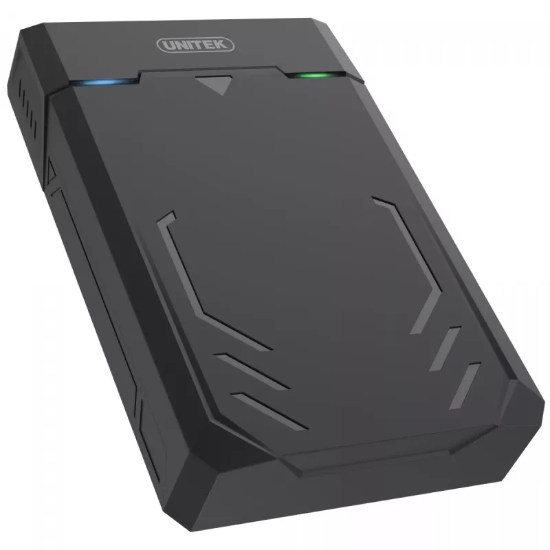 HDD/SSD-Gehäuse Unitek Y-3035 — 2,5/3,5 Zoll SATA, USB 3.2 Gen 1 (USB Typ-B), 6 Gbit/s, Schwarz, AC-Adapter