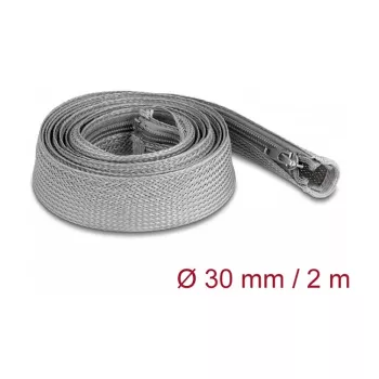 Geflechtschlauch DeLOCK 20831 2m x 30mm Grau