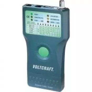 Voltcraft® CT-5 Kabel-Testgerät, Kabeltester geeignet für RJ-45, BNC, RJ-11, IEE 1394, USB (CT-5)