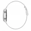 Smartwatch ORO-MED ORO-SMART CRYSTAL SILVER — rundes Metallgehäuse, LCD 240 × 198, 1,04 Zoll Display, Bluetooth 4.0, wasserdicht, 120 mAh Batterie