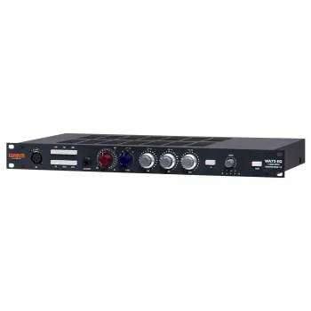 Audiovorverstärker WARM AUDIO WA73-EQ — einkanalig, schwarz, 20–20.000 Hz, 1200 Ω Eingang, 115/230 V