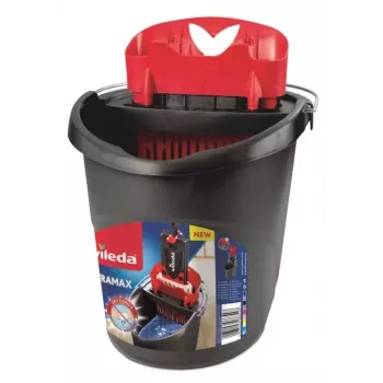 Vileda Ultramax Komplett-Set Wischmopp & Eimer, Grau