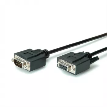 Serielles Kabel VALUE 11.99.6210 Schwarz 1 m DB-9