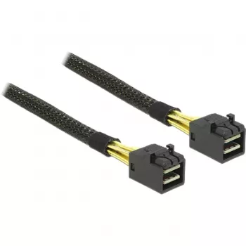 Delock - Internes SAS-Kabel - SAS 6Gbit/s - 4x Mini SAS HD (SFF-8643) zu 4x Mini SAS HD (SFF-8643) - 1,0m - für P/N: 62703, 62704 (83387)