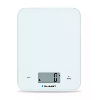 Küchenwaage BLAUPUNKT FKS401 — weiß, max. 10 kg, 1 g Genauigkeit, Touch-Bedienung