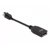 DeLOCK - DisplayPort-Adapter - Mini DisplayPort (M) verriegelt auf DisplayPort (W) - DisplayPort 1.4 - 15 cm - halogenfrei, 8K-Unterstützung - Schwarz (65978)