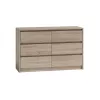 Topeshop K120 SONOMA 2X3 Kommode