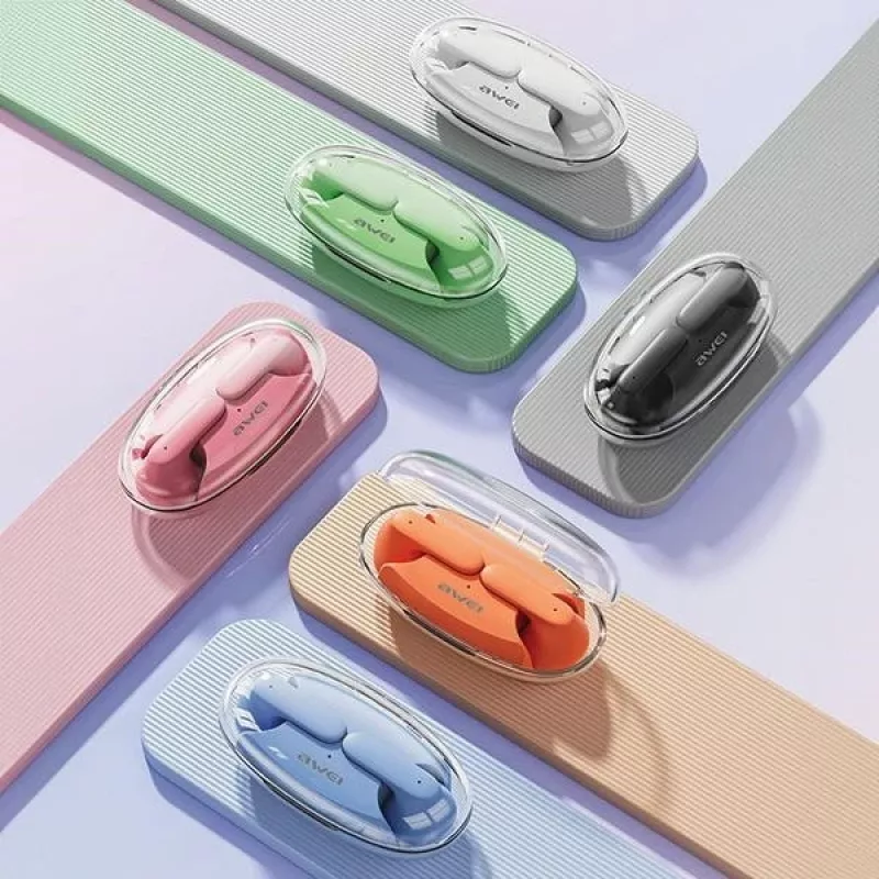 Kopfhörer Awei T85 Bluetooth 5.3 ENC TWS Blau