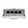 Switch UBIQUITI NanoSwitch Gigabit Ethernet PoE, 4x Gigabit RJ-45, 4x PoE-Ports, 36 W Budget, 24 V DC