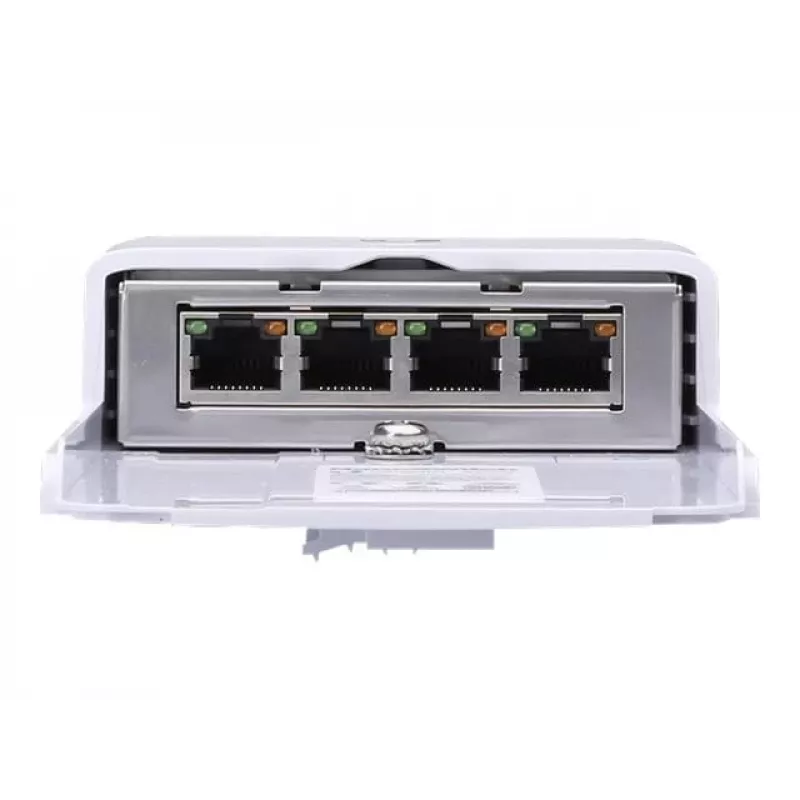 Switch UBIQUITI NanoSwitch Gigabit Ethernet PoE, 4x Gigabit RJ-45, 4x PoE-Ports, 36 W Budget, 24 V DC