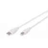 Assmann USB-Verbindungskabel, Typ A - B M/M, 3,0 m, USB 2.0 geeignet, UL, beige (AK-300102-030-E)