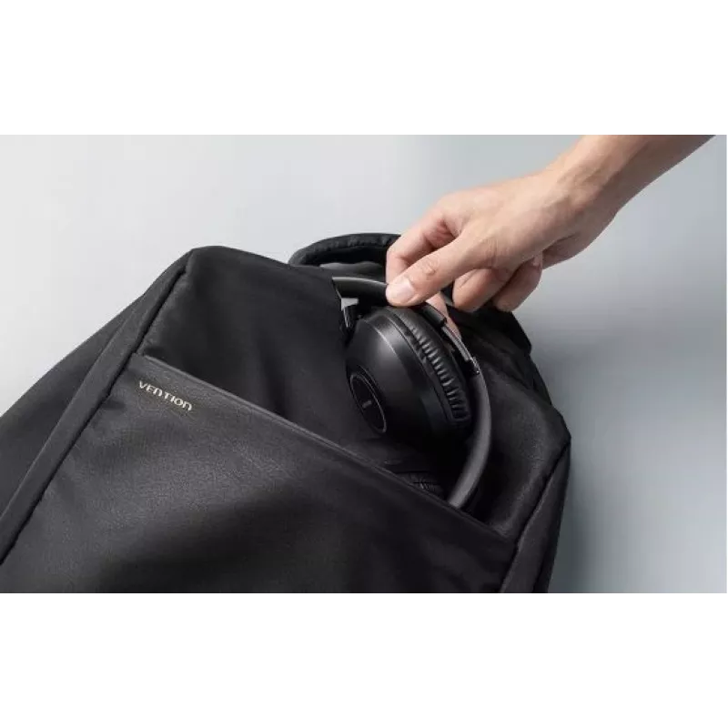 Headset Vention NBBB0 SoundMate S11 — kabellose Bluetooth 5.3 Ohrbügel-Kopfhörer, Ladecase 400 mAh, bis zu 20 h, schwarz