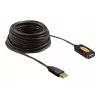 USB-Kabel DeLOCK 82446 USB 2.0 10m Schwarz