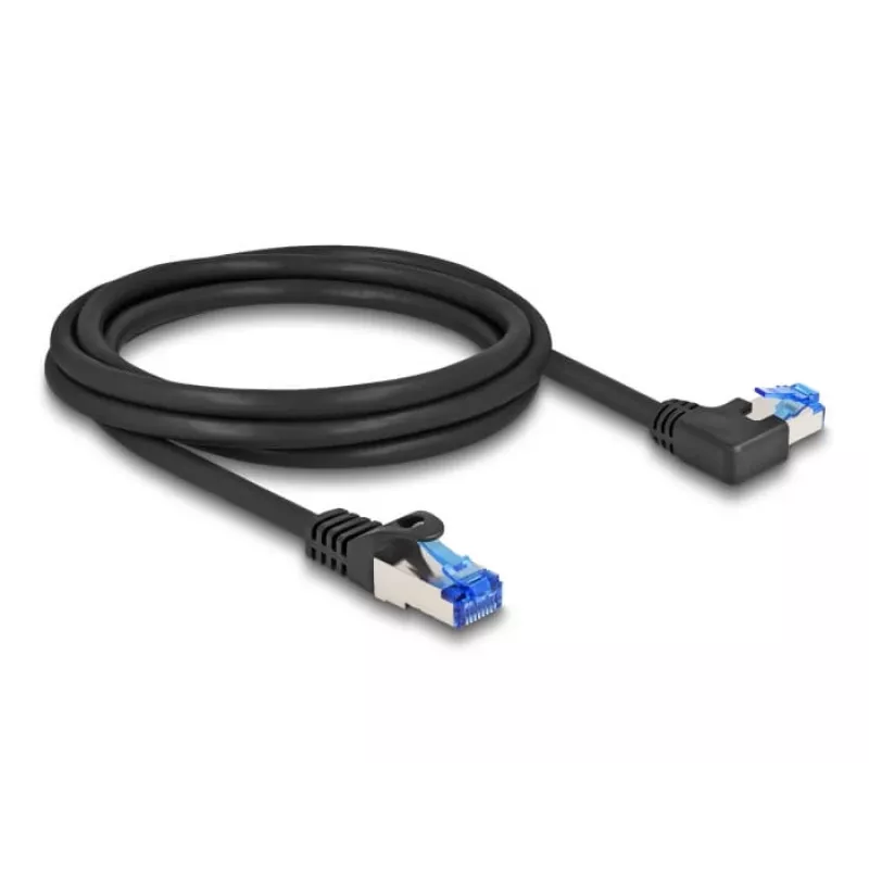 Netzwerkkabel DeLOCK RJ45 Cat.6A S/FTP 2m Schwarz