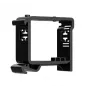 DIN-Halter Ajax ASP schwarz für Schienenmontage, Modell 51170.132.BL