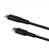 USB-C-auf-Lightning-Festkabel FIXED FIXDLS-CL12-BK 1,2 m flüssiges Silikon