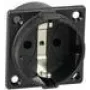 AS Schwabe 45081 Installationssteckdose Schwarz (45081)