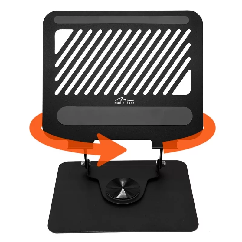 Laptopständer MEDIA-TECH MT2662 – höhenverstellbar, faltbar aus Aluminium für 10–17 Zoll Laptops