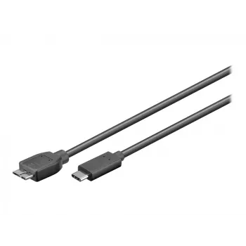 Wentronic goobay - USB-Kabel - Micro-USB Typ B (Stecker) auf USB-C (Stecker) - USB 3.1 - 60 cm - umkehrbarer C-Stecker (67995)