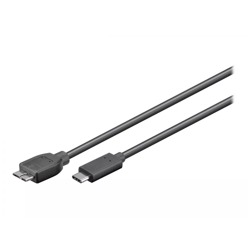 Wentronic goobay - USB-Kabel - Micro-USB Typ B (Stecker) auf USB-C (Stecker) - USB 3.1 - 60 cm - umkehrbarer C-Stecker (67995)