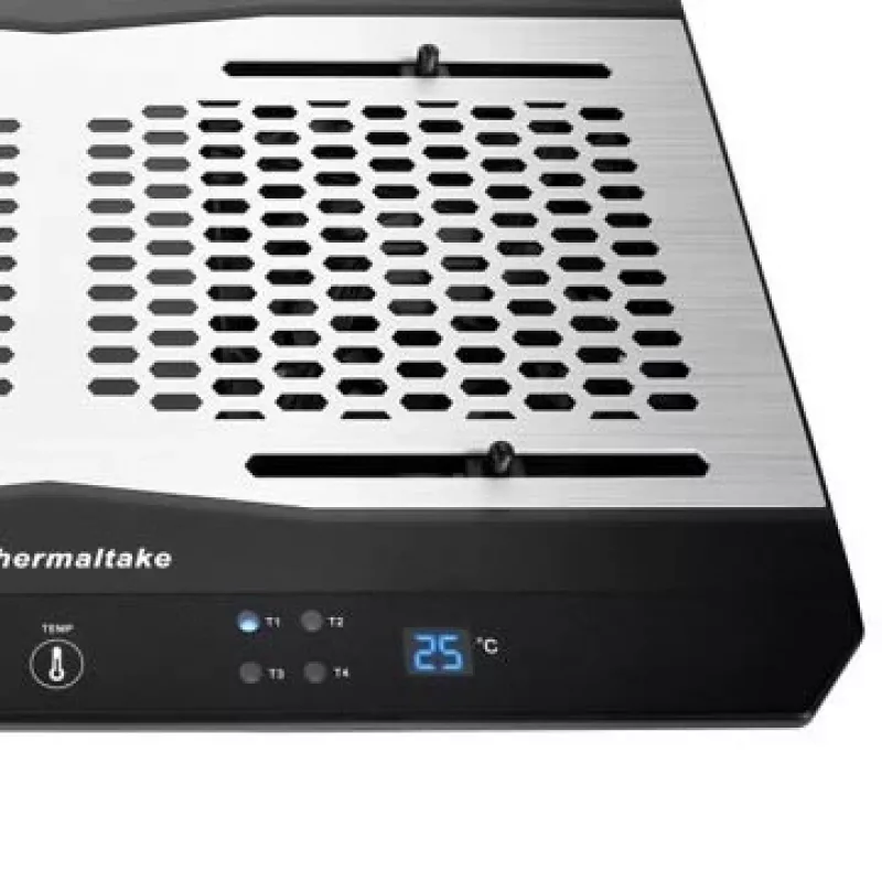 Notebook-Kühlpad THERMALTAKE CL-N002-PL12BL-A mit 12-cm-Lüfter, Aluminium und Kunststoff, 390×277,5×49,3 mm, 1000–1300 U/min