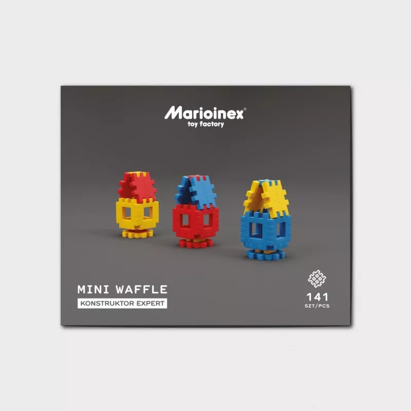 Baukasten-Set Marioinex Mini Waffle Constructor – 141 Teile, mehrfarbig, für Kinder ab 5 Jahren