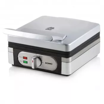 Waffeleisen Domo DO 9047 W 2 Waffel(n) 1400 W Silber